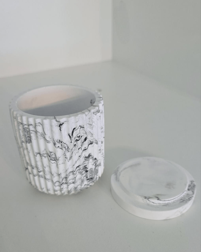 Pot marbré "Linéa"